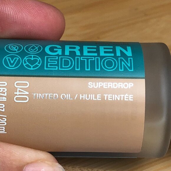 Maybelline Green Edition Superdrop Tinted Oil #40 Base Makeup Adjustable Natural - Picture 3 of 7